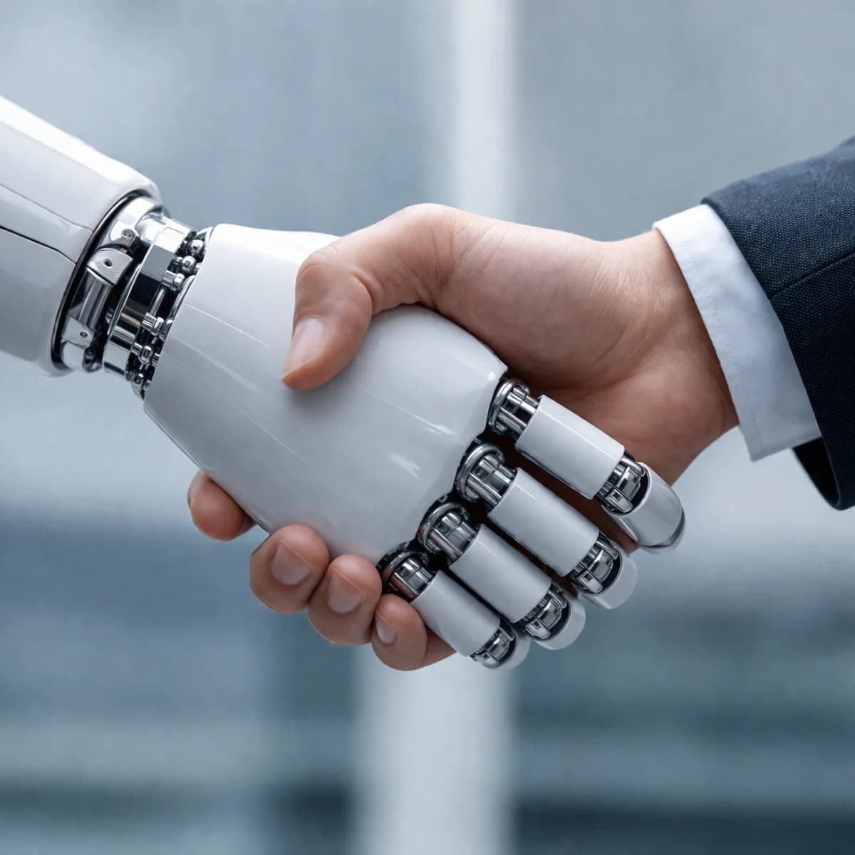 AI chatbot interface integrating with messaging channels — abstract illustration of process automation